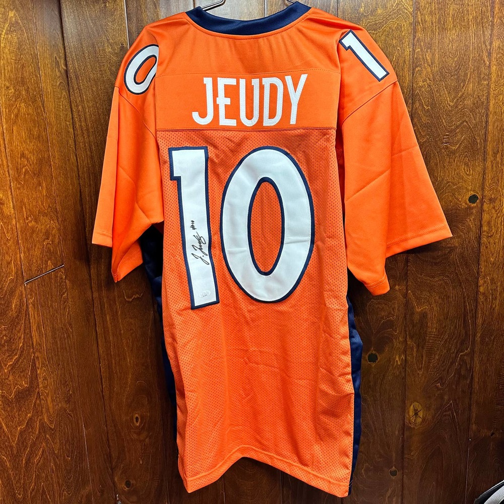 Jerry Jeudy #10 Denver Broncos Signed Certified JSA Jersey XL